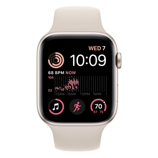 Умные часы Apple Watch Series SE Gen 2 40мм Aluminum Case with Sport Band Сияющая звезда M/L