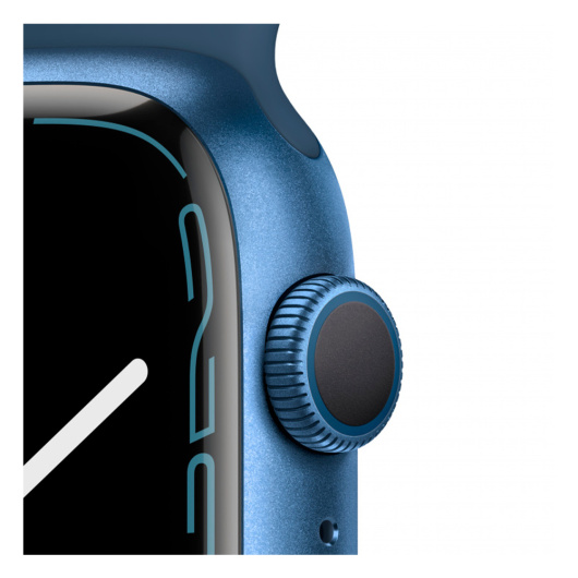 Умные часы Apple Watch Series 7 Cellular 45mm Aluminium with Sport Band, синий омут