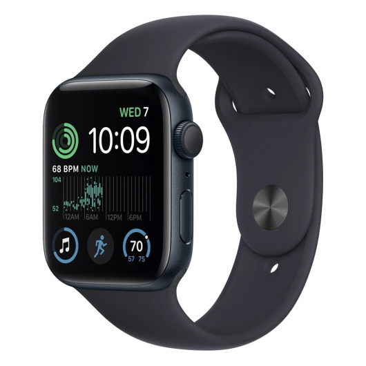 Умные часы Apple Watch Series SE Gen 2 44мм GPS+Cellular Aluminum Case with SportBand Темная ночьS/M