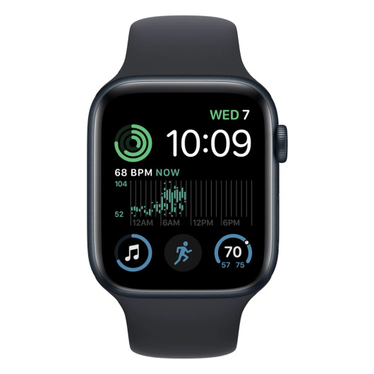 Умные часы Apple Watch Series SE Gen 2 44мм Aluminum Case with Sport Band Темная ночь S/M