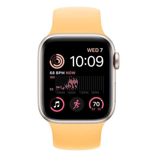 Умные часы Apple Watch Series SE Gen 2 44мм Aluminum Case with Sport Band Оранжевый