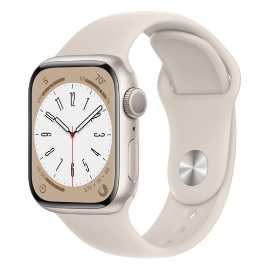 Умные часы Apple Watch Series 8 45 мм Aluminium Case Sport Band Сияющая звезда