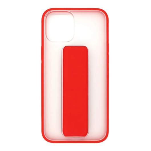 Силиконовый чехол Friendly case с магнитной подставкой для Samsung Galaxy A72 Прозрачный-Бордовый