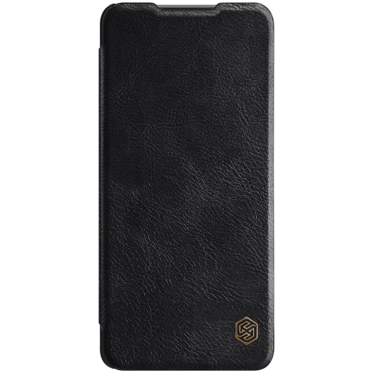 Кожаный чехол книжка Nillkin Qin Leather для Xiaomi Redmi Note 10 Pro Черный