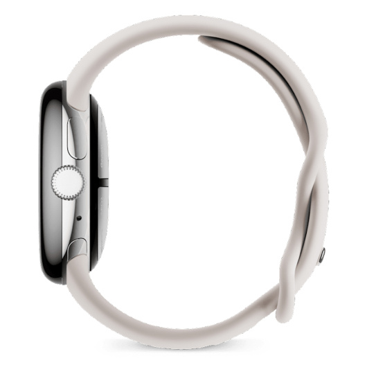 Умные часы Google Pixel Watch 2 Polished Silver Aluminum Case / Porcelain Active Band Бежевые