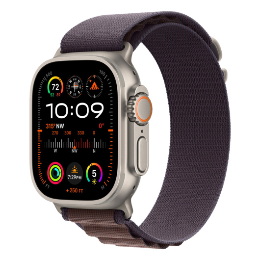 Умные часы Apple Watch Ultra 2 GPS+Cellular 49mm Titanium Case with Indigo  Alpine Loop S