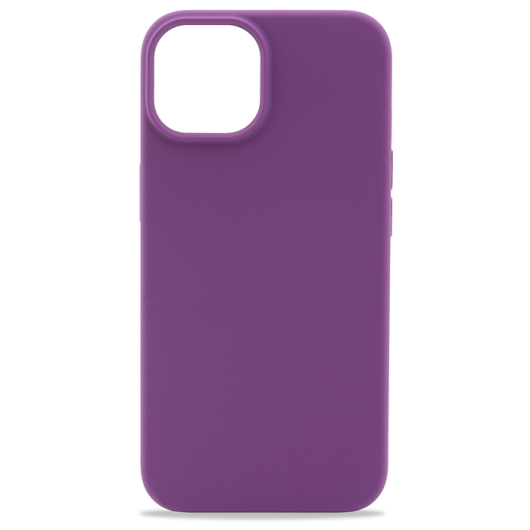 Силиконовый чехол прозрачный для iPhone 14 Фиолетовый