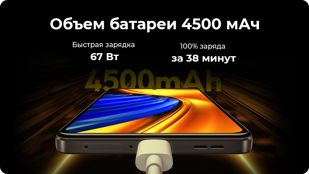 Xiaomi Poco F4 5G 8/256Gb Черный Global Version