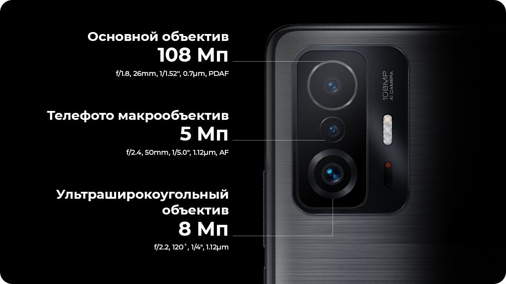 Xiaomi 11T 8/128Gb Серый Global Version